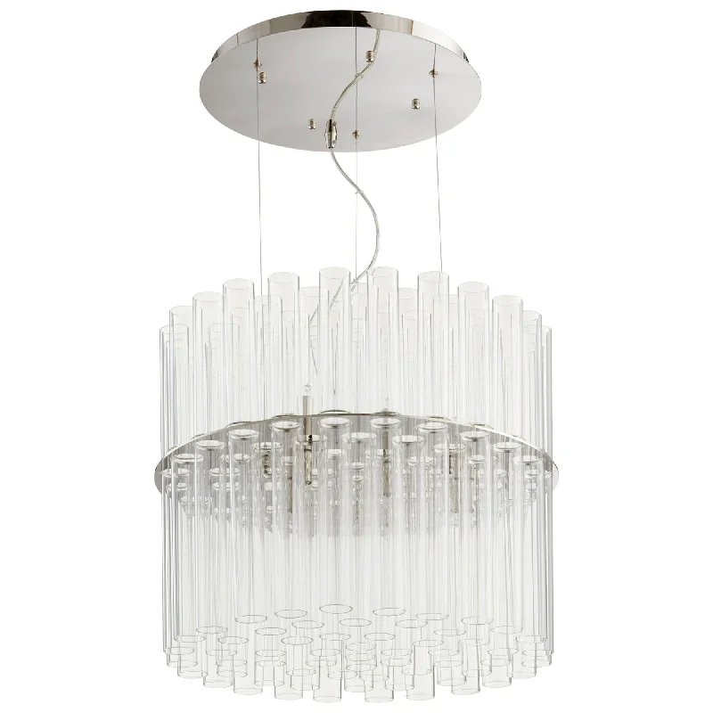 Industrial Style Ceiling Lights with Exposed Bulbs and Metal CagesIndustrial Style Ceiling Lights with Exposed Bulbs and Metal CagesCyan Design 09672 Beaker 12lt Pendant