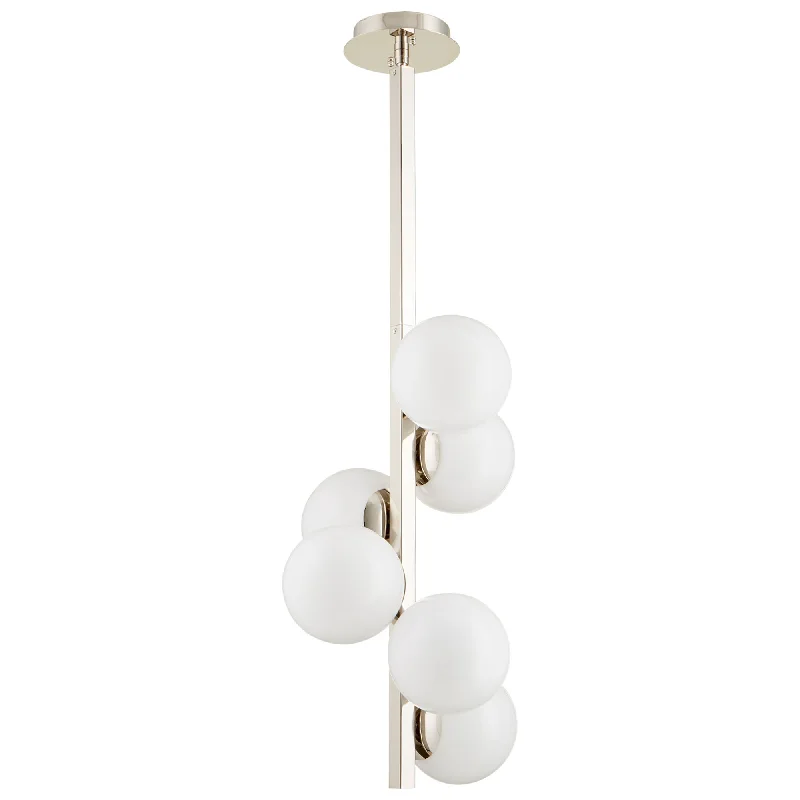 Industrial Style Ceiling Lights with Exposed Bulbs and Metal CagesIndustrial Style Ceiling Lights with Exposed Bulbs and Metal CagesCyan Design 09675 Atom 6lt Pendant