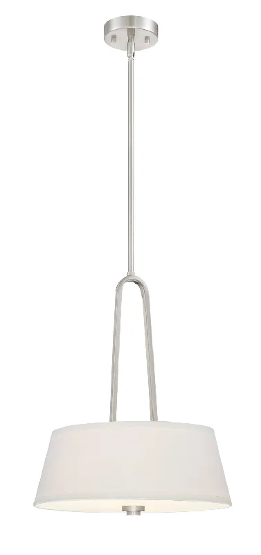 African - Inspired Ceiling Lights with Tribal Patterns and Natural MaterialsAfrican - Inspired Ceiling Lights with Tribal Patterns and Natural MaterialsDesigners Fountain Studio 88531-SP Pendant Light - Satin Platinum