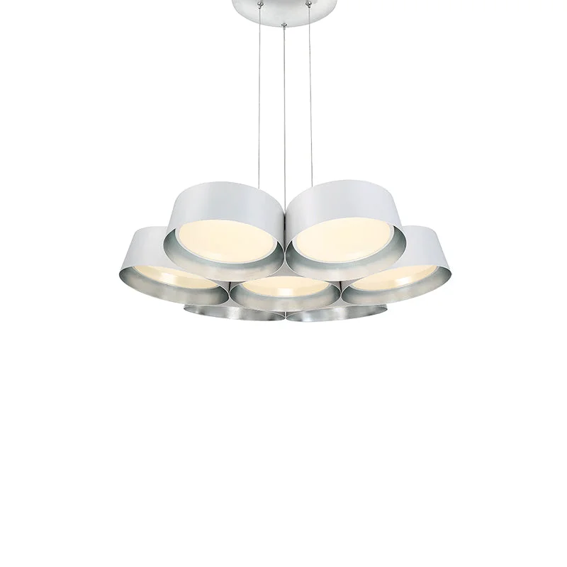 Glass Ceiling Lights with Frosted, Colored, or Etched GlassGlass Ceiling Lights with Frosted, Colored, or Etched GlassModern Forms PD-52734 Marimba 7-lt 34" LED Pendant