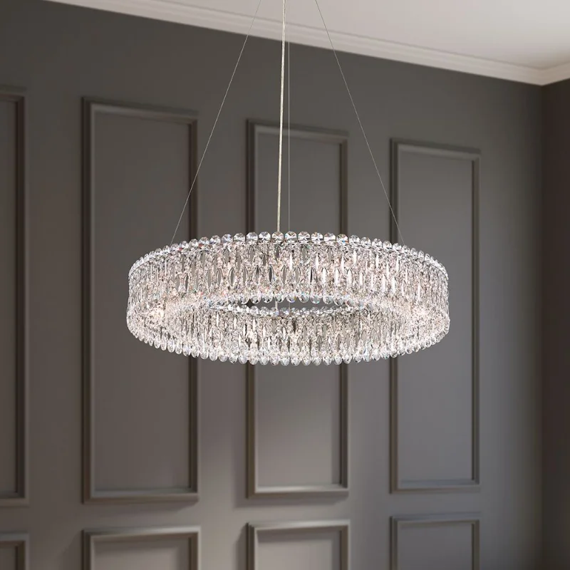 African - Inspired Ceiling Lights with Tribal Patterns and Natural MaterialsAfrican - Inspired Ceiling Lights with Tribal Patterns and Natural MaterialsSchonbek RS8349 Sarella 18-lt 36" Pendant