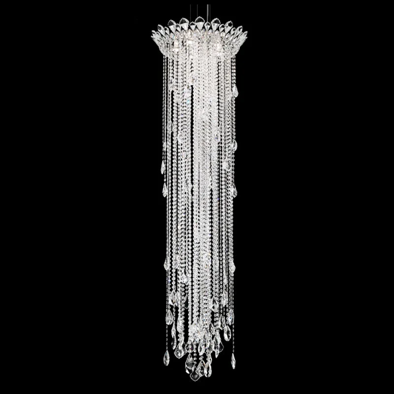 Japanese - Inspired Ceiling Lights with Shoji - Screen - like DiffusersJapanese - Inspired Ceiling Lights with Shoji - Screen - like DiffusersSchonbek TR1813 Trilliane Strands 5-lt 21" Pendant