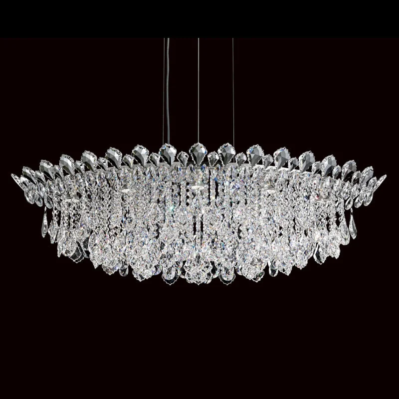Crystal Ceiling Lights with High - Quality Swarovski CrystalsCrystal Ceiling Lights with High - Quality Swarovski CrystalsSchonbek TR4811 Trilliane Strands 8-lt 45" Pendant