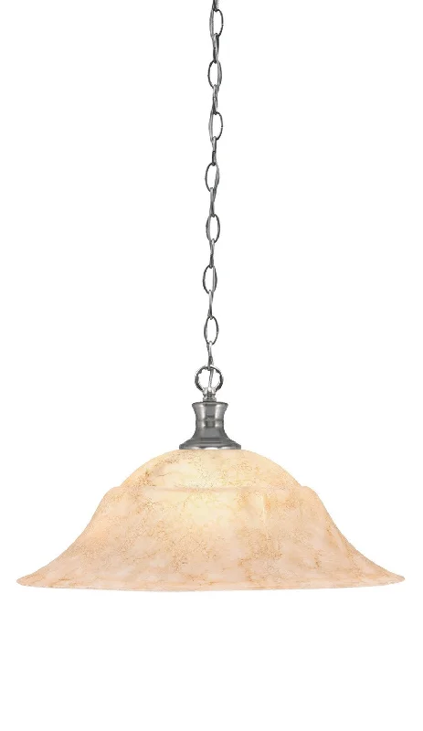 Indian - Themed Ceiling Lights with Intricate Filigree and Mirror WorkIndian - Themed Ceiling Lights with Intricate Filigree and Mirror WorkToltec Chain 96-BN-53818 Pendant Light - Brushed Nickel