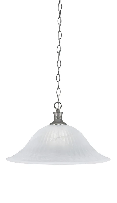 Glass Ceiling Lights with Frosted, Colored, or Etched GlassGlass Ceiling Lights with Frosted, Colored, or Etched GlassToltec Chain 96-BN-5881 Pendant Light - Brushed Nickel