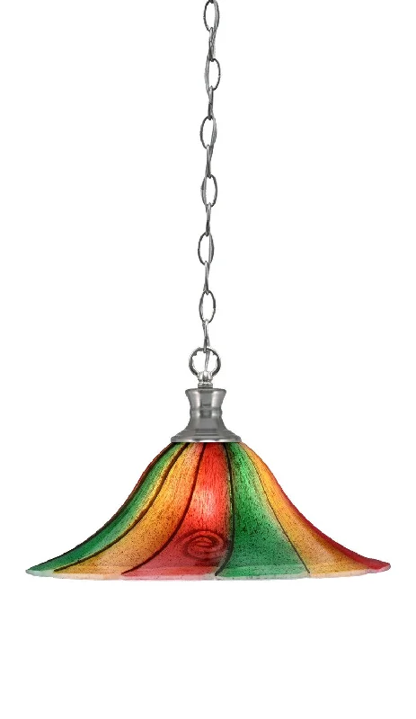 Art Nouveau Ceiling Lights with Organic, Flowing ShapesArt Nouveau Ceiling Lights with Organic, Flowing ShapesToltec Chain 96-BN-767 Pendant Light - Brushed Nickel