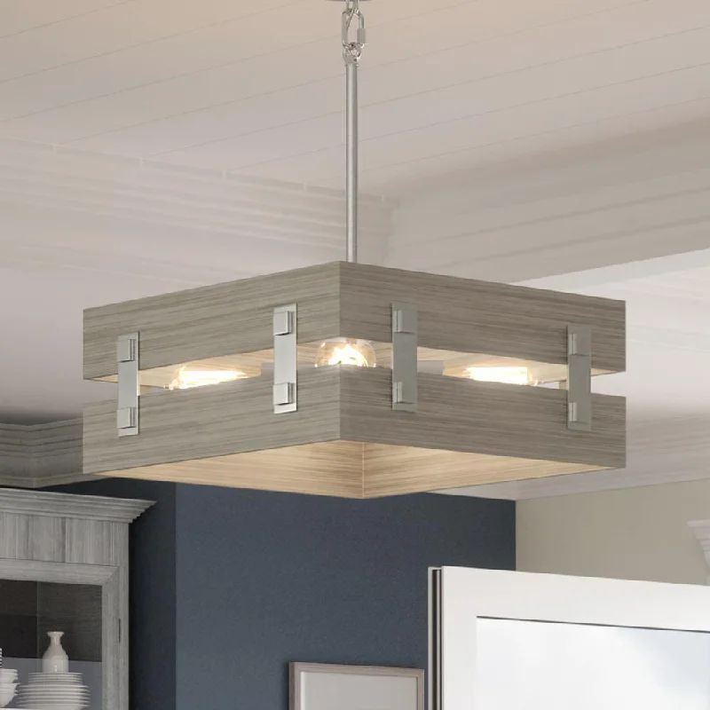 Indian - Themed Ceiling Lights with Intricate Filigree and Mirror WorkIndian - Themed Ceiling Lights with Intricate Filigree and Mirror WorkUHP3370 Modern Farmhouse Pendant Light, 7"H x 18"W, Galvanized Steel Finish, Southfield Collection