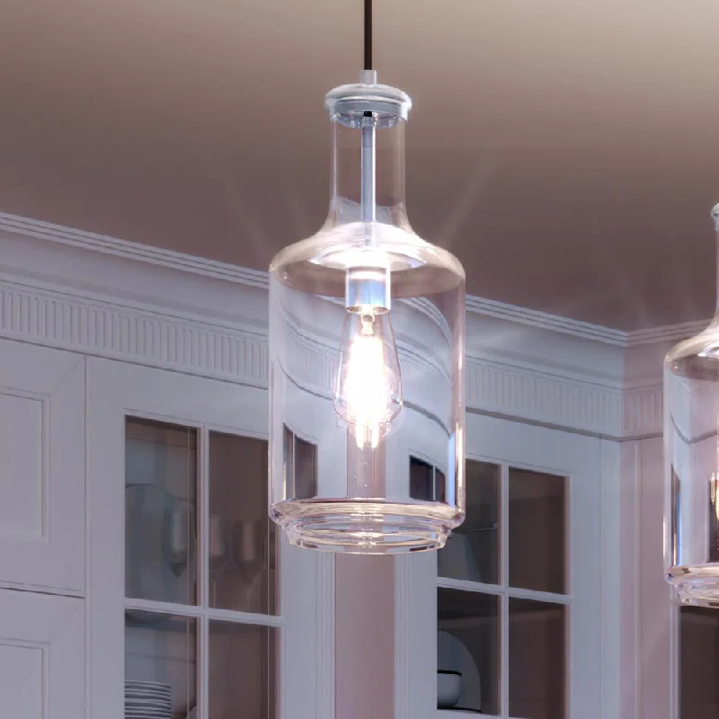 Art Nouveau Ceiling Lights with Organic, Flowing ShapesArt Nouveau Ceiling Lights with Organic, Flowing ShapesUHP3700 Luxe Industrial Pendant Light, 17"H x 7"W, Brushed Nickel Finish, Eagan Collection