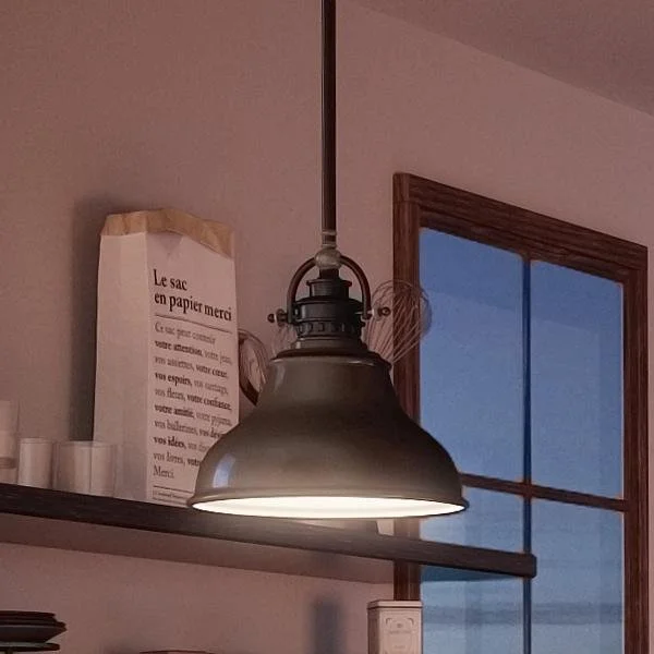 Art Deco Ceiling Lights with Geometric Patterns and Metallic FinishesArt Deco Ceiling Lights with Geometric Patterns and Metallic FinishesUQL2291 Industrial Hanging Pendant Light, 9"H x 8"W, Parisian Bronze Finish, Sonoma Collection