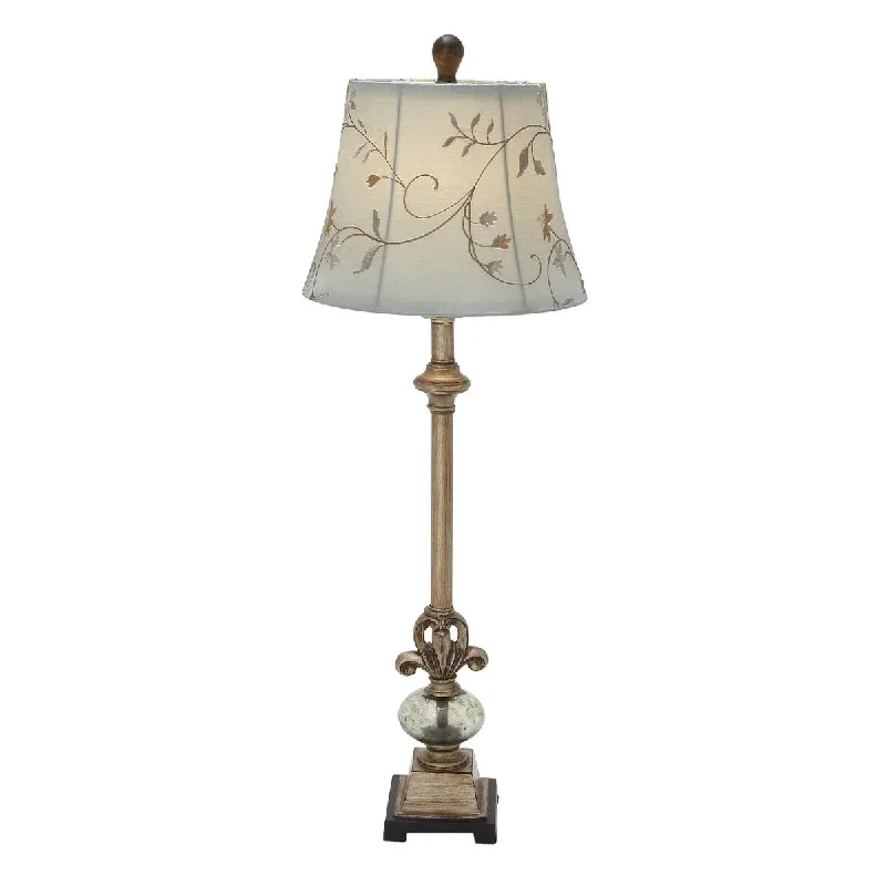 modern minimalist table lamps for contemporary living roomsmodern minimalist table lamps for contemporary living roomsPolystone Floral Antique Style Room Buffet Lamp with Tapered Shade - Brass - Roche River Decor