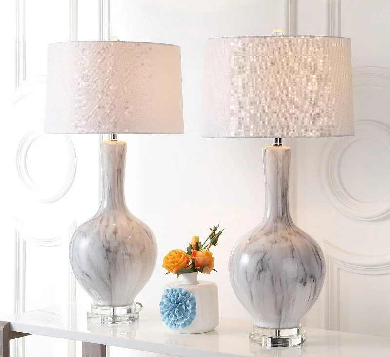 industrial style table lamps with exposed bulbs for loft apartmentsindustrial style table lamps with exposed bulbs for loft apartmentsSafavieh Griffith Table Lamp Set Of 2 - White