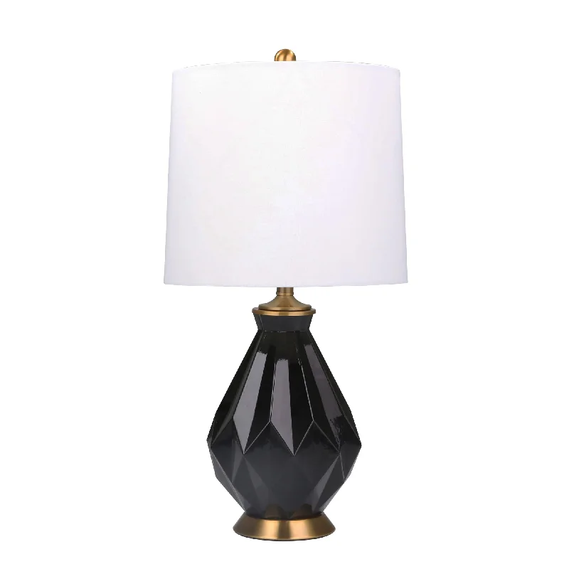 leather table lamps with a distressed texture for a rugged charmleather table lamps with a distressed texture for a rugged charmSagebrook Home Glass 28`` Multifaceted Table Lamp, Black