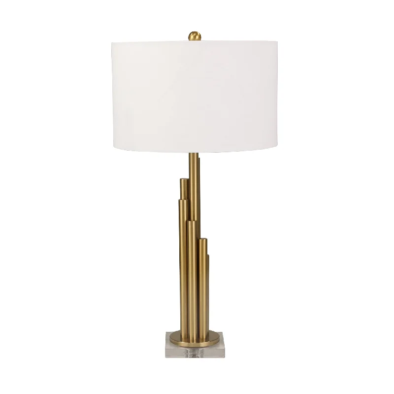 rustic farmhouse table lamps for cozy kitchensrustic farmhouse table lamps for cozy kitchensSagebrook Home Metal 32`` Art Deco Table Lamp,Gold
