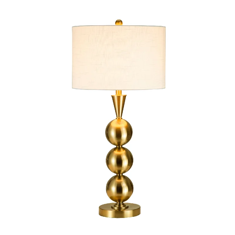 leather table lamps with a distressed texture for a rugged charmleather table lamps with a distressed texture for a rugged charmSagebrook Home 50357 33" Metal Triple Ball Table Lamp, Gold