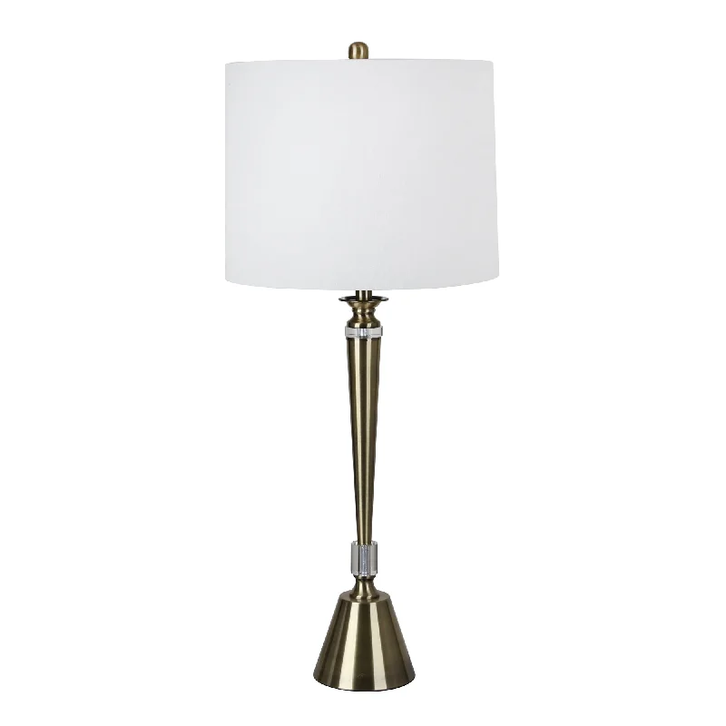 glass table lamps with a frosted surface for soft light diffusionglass table lamps with a frosted surface for soft light diffusionSagebrook Home 50331 36" Metal Table Lamp, Brushed brass/Gold
