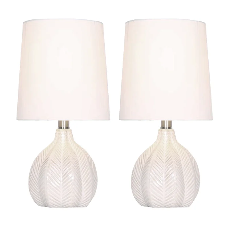 rustic farmhouse table lamps for cozy kitchensrustic farmhouse table lamps for cozy kitchensSagebrook Home Set of 2 Ceramic 18`` Gourd Table Lamps, Ivory