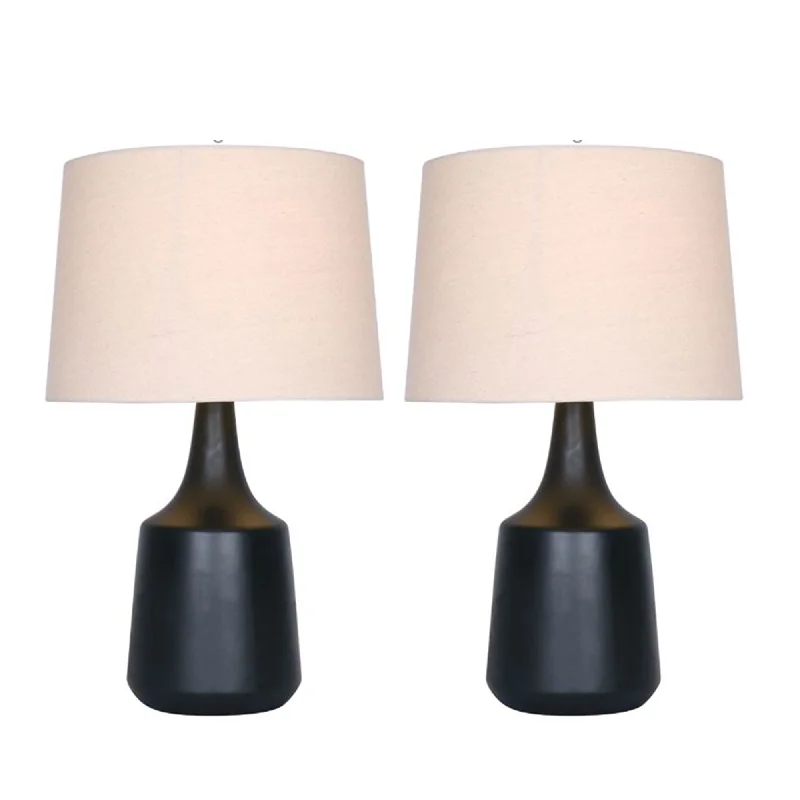 crystal table lamps with dazzling prisms for a glamorous effectcrystal table lamps with dazzling prisms for a glamorous effectSagebrook Home Set of 2 Ceramic 22`` Table Lamps, Black